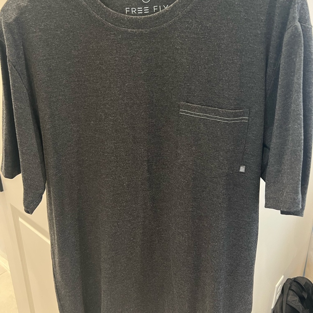 Free Fly Apparel Gray Short Sleeve Tee